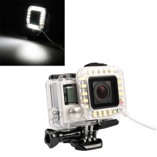 USB lencse gyűrű LED Flash Light Shooting Night GoPro Hero4 / 3+ számára