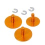 3 PCS TMC Botón de color anodizado de aluminio Conjunto de GoPro Hero 3+ (naranja)