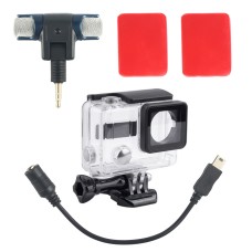 4 en 1 Microphone Professionnel Externe Kit Edition de mise à niveau pour GoPro Hero 4 / 3+